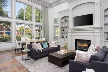 Resident Clubhouse with Kitchen and Lounge Seating